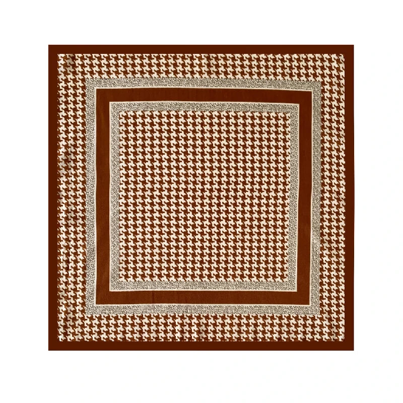 Red houndstooth scarf