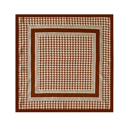 Red houndstooth scarf