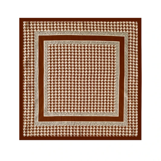 Red houndstooth scarf