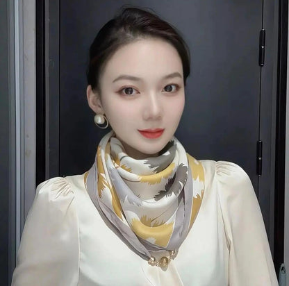 Colorful floral scarf