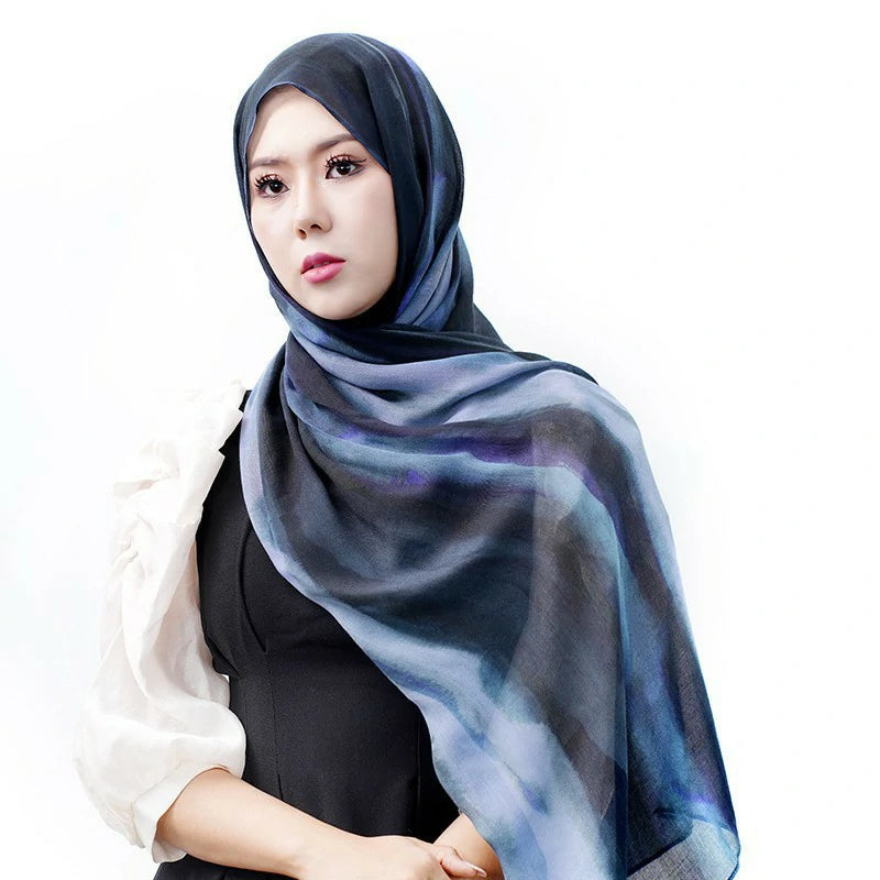 blue modal headscarf