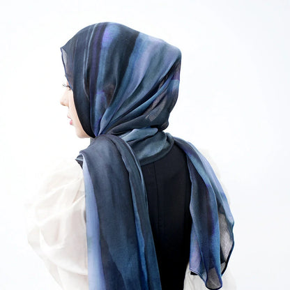 blue modal headscarf