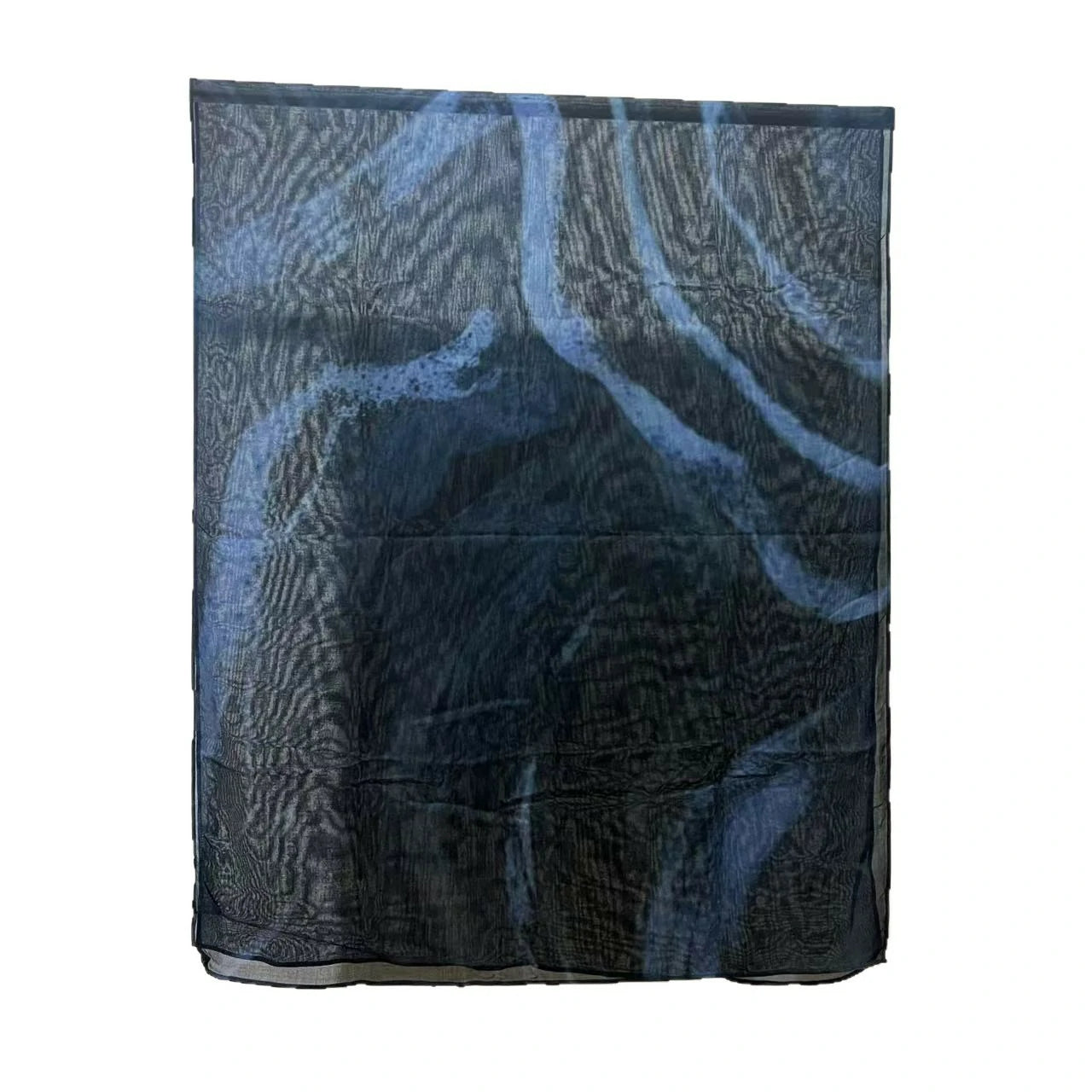 Details of the black modal headscarf