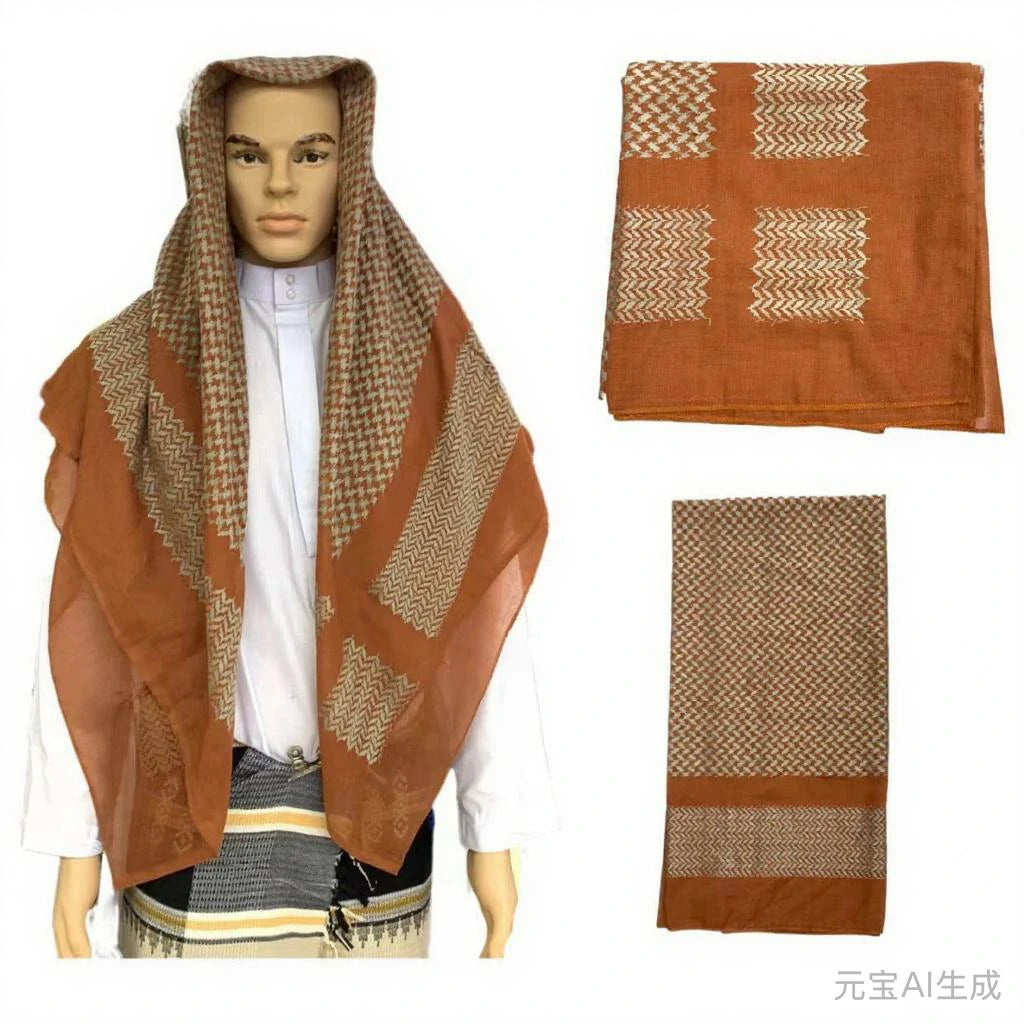 Mannequin wearing a yellow scarf