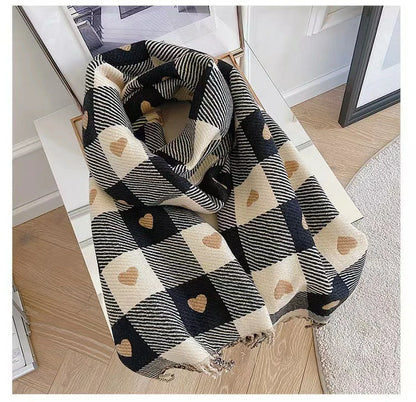 Scarf with heart icon