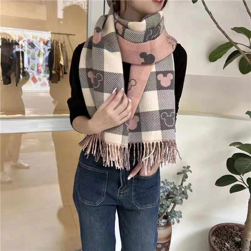 Pink panda-shaped Scarf