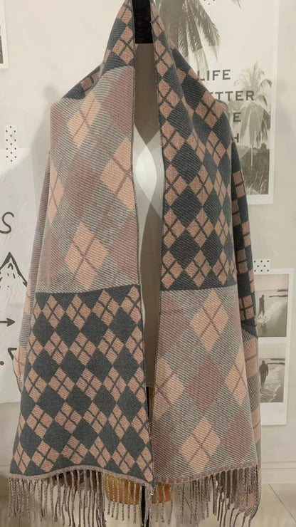 Grid-shaped Scarf
