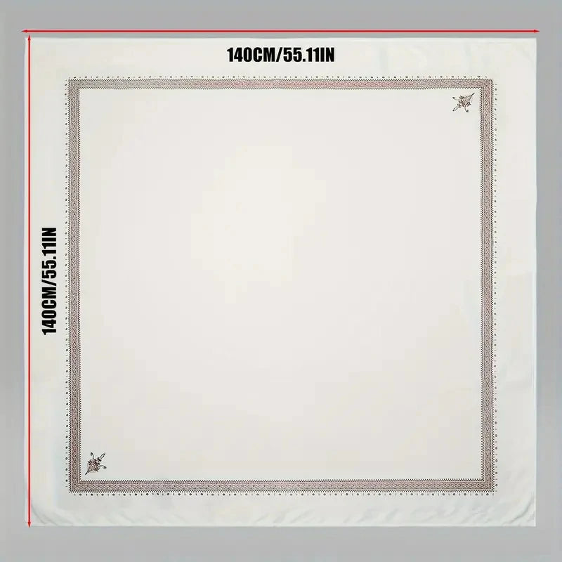 Unfolding embroidered Shemagh